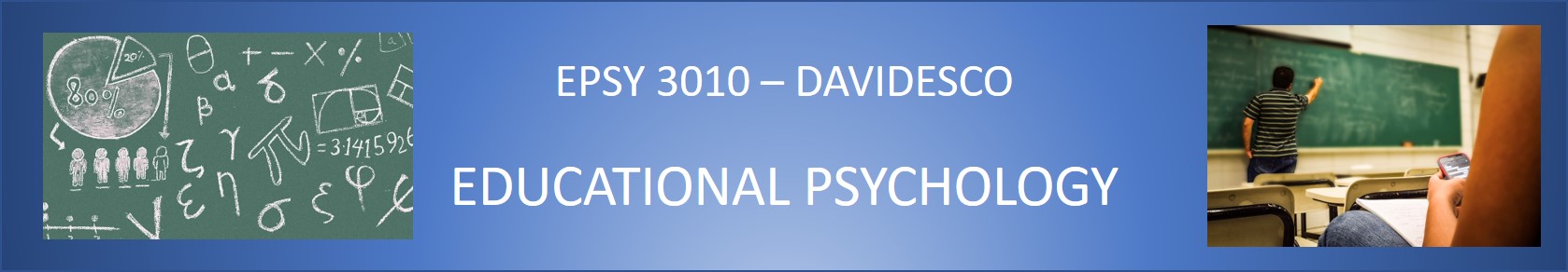 Educational Psychology Class Banner